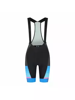 Rogelli women's cycling shorts with suspenders IMPRESS II blue