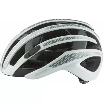 ALPINA RAVEL road bike helmet, reflective white gloss