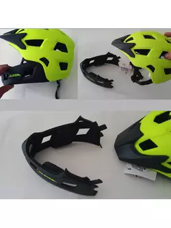 ALPINA RUPI children's fullface bicycle helmet, detachable jaw, BLACK MATT
