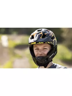 ALPINA RUPI children's fullface bicycle helmet, detachable jaw, BLACK MATT