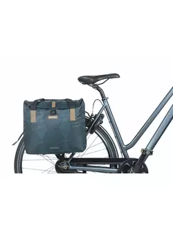BASIL ELEGANCE SHOPPER bicycle rear pannier 20 L, estate blue