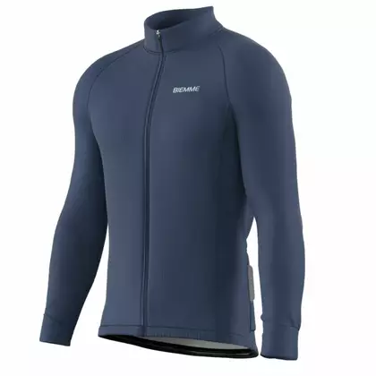 BIEMME BELVEDERE men's long sleeve cycling jersey dark blue
