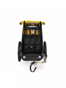 BURLEY BEE SINGLE children's bicycle trailer, black and yellow