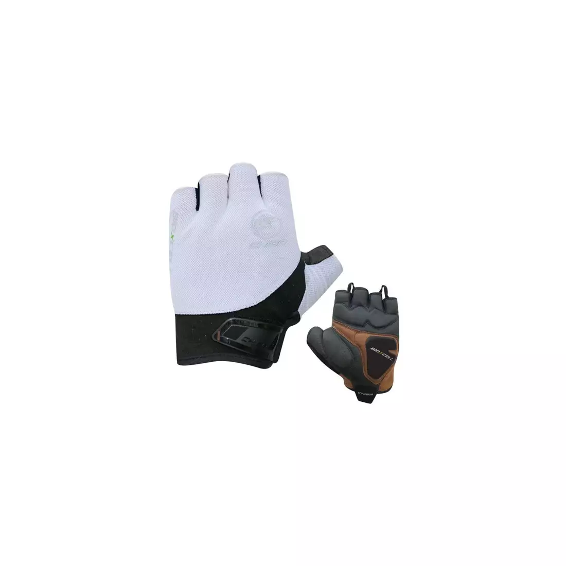 CHIBA BIOXCELL ROAD cycling gloves, black and white