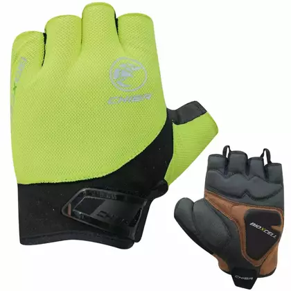 CHIBA BIOXCELL ROAD cycling gloves, black-fluorine