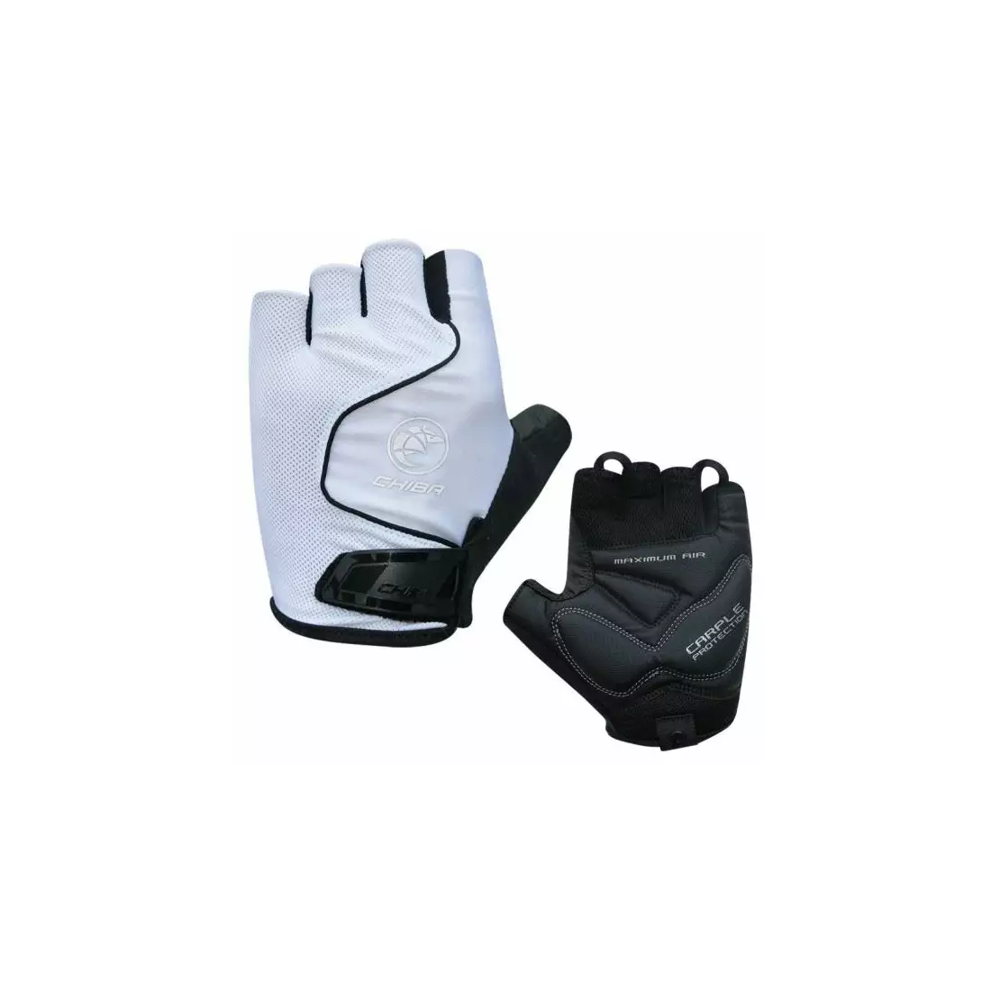 CHIBA COOL AIR cycling gloves, black and white