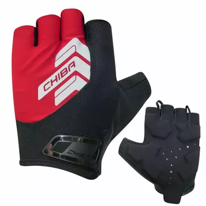 CHIBA REFLEX II cycling gloves, black-red