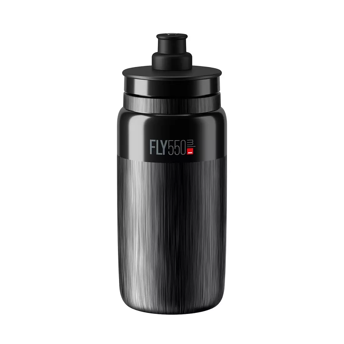ELITE FLY TEX bicycle water bottle 550 ml, black and gray