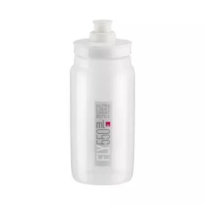 ELITE FLY TEX bicycle water bottle 550 ml, clear
