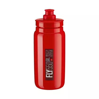 ELITE FLY TEX bicycle water bottle 550 ml, red