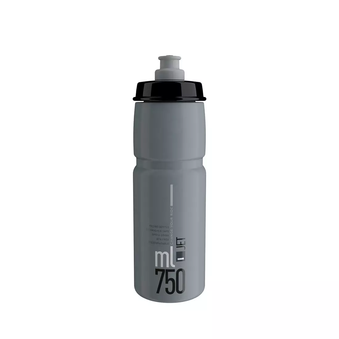 ELITE JET bicycle water bottle 750 ml, gray