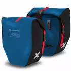 EXTRAWHEEL BIKER POLYESTER bicycle rear panniers, blue and black 50 L