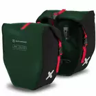 EXTRAWHEEL BIKER POLYESTER bicycle rear panniers, green and black 50 L
