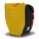 EXTRAWHEEL BIKER POLYESTER bicycle rear panniers, yellow and black 50 L