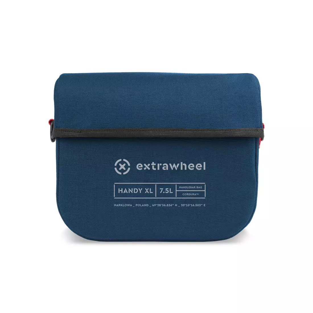 EXTRAWHEEL HANDY PREMIUM CORDURA XL bicycle handlebar bag, blue 7,5 L