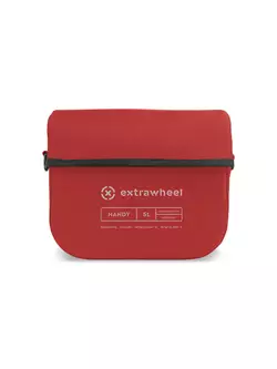 EXTRAWHEEL HANDY PREMIUM CORDURA handlebar bag, red 5 L