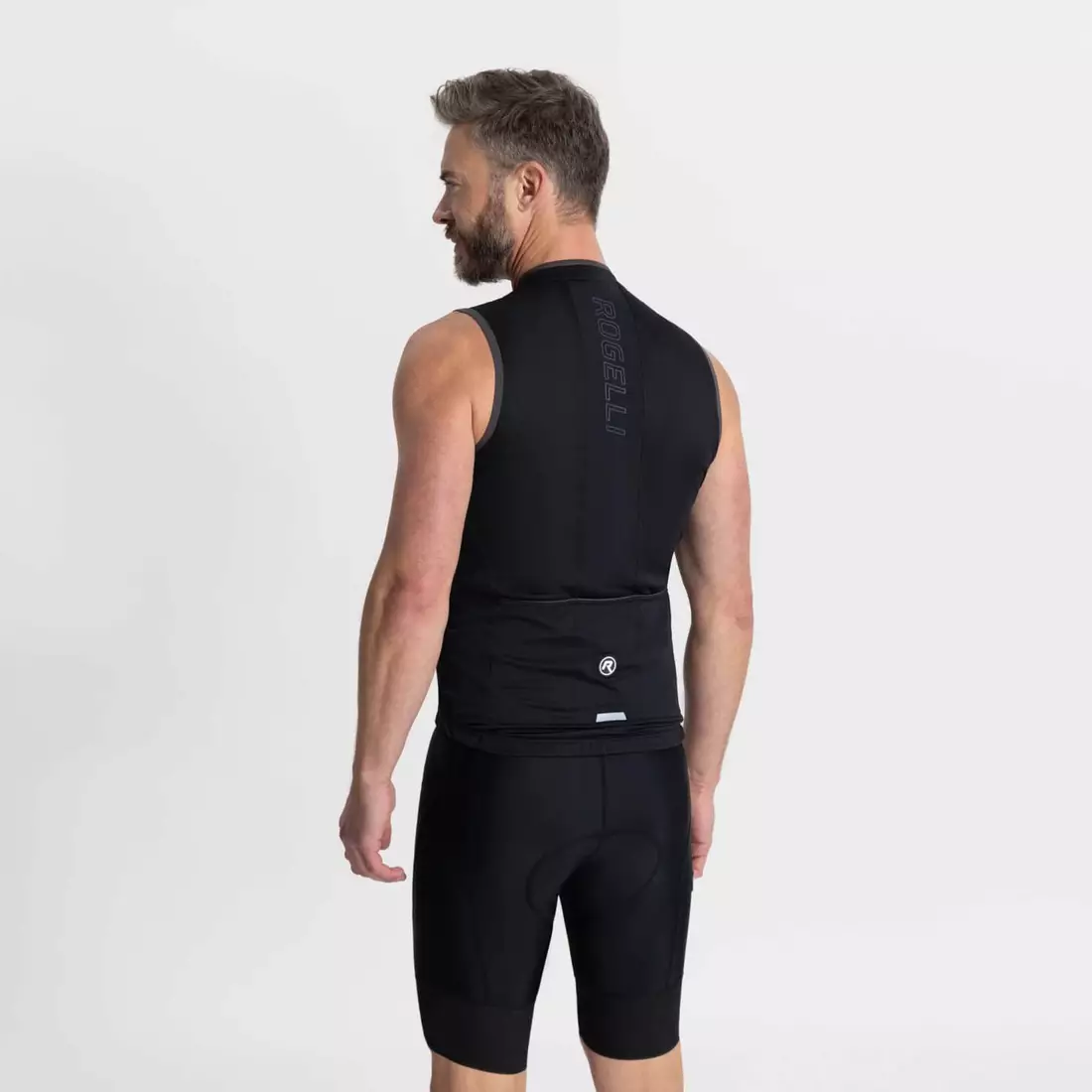 Rogelli ESSENTIAL men's cycling vest, black