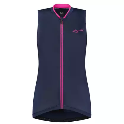Rogelli ESSENTIAL women's cycling vest, navy blue and pink
