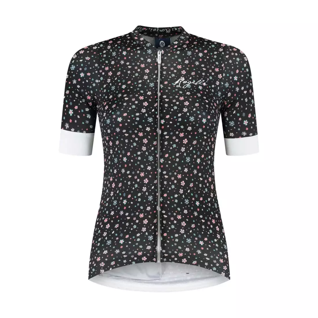 Rogelli LILY women's cycling jersey, black and white