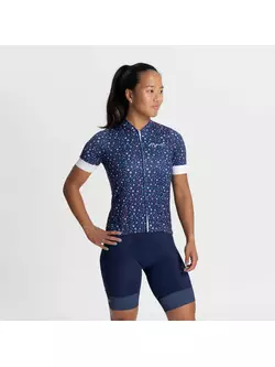 Rogelli LILY women's cycling jersey, blue and white