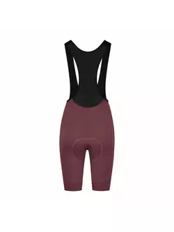 Rogelli women's cycling shorts with suspenders ULTRACING II burgundy