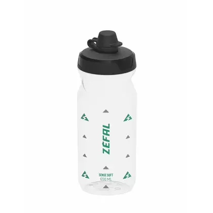 ZEFAL SENSE SOFT 65 NO-MUD bicycle water bottle 650 ml translucent