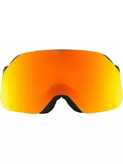 ALPINA ski/snowboard goggles, contrast enhancement BLACKCOMB Q-LITE BLACK-YELLOW MATT glass Q-LITE ORANGE S2