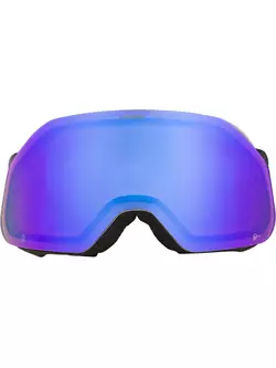 ALPINA ski/snowboard goggles, contrast enhancement BLACKCOMB Q-LITE MOON-GRAY MATT glass Q-LITE BLUE S2