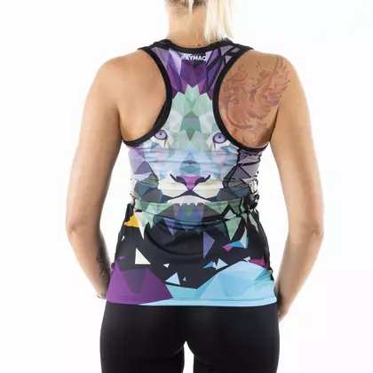 KAYMAQ POLYGONAL LION Women's Tank Top Sports shirt with shoulder straps