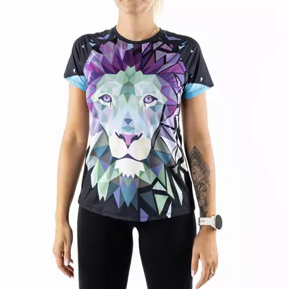 KAYMAQ POLYGONAL LION PRO MESH Sports/running t-shirt for women