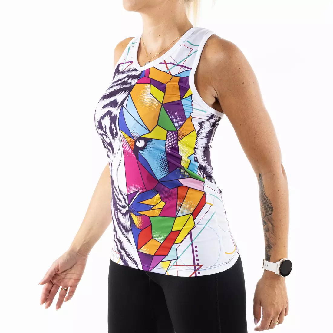 KAYMAQ TIGER Women's Tank Top Sports shirt with shoulder straps