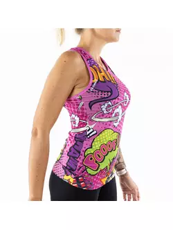 KAYMAQ W27 Women's Tank Top Sports shirt with shoulder straps, pink