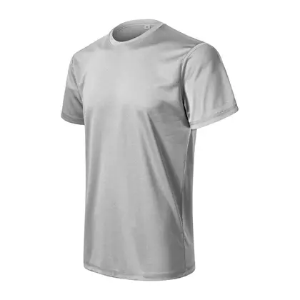 MALFINI CHANCE GRS Men's Sport T-Shirt, Short Sleeve, Micro Polyester from Recycling, Silver Melange 810M313