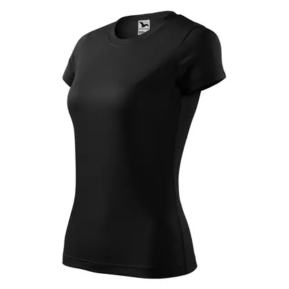 MALFINI FANTASY - Dámske športové tričko z 100 % polyesteru, čierne 1400112-140