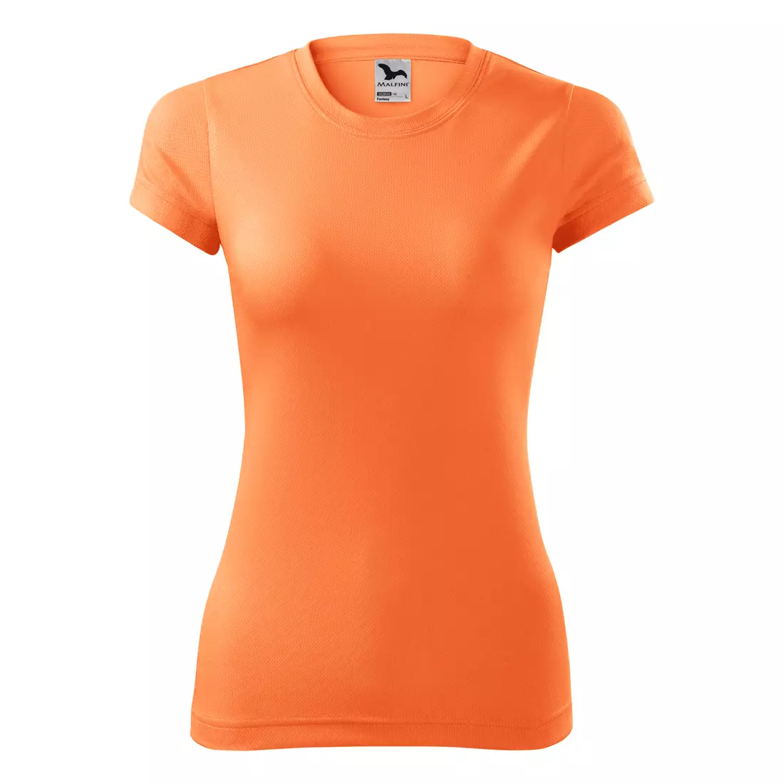 MALFINI FANTASY - Women's Sports T-Shirt 100% Polyester, Neon Mandarin 1408812-140