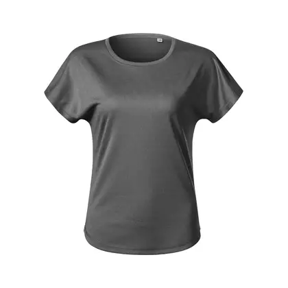 MALFINI CHANCE GRS Women's Sport T-Shirt, Short Sleeve, Micro Polyester from Recycling, Black Melange 811M112