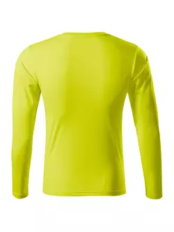MALFINI PRIDE Men's Long Sleeve Sport Shirt, Neon Yellow 1689012