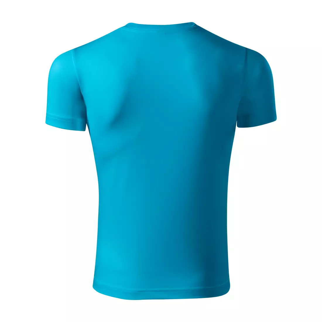 PICCOLIO PIXEL Sport T-Shirt, Short Sleeve, Men's, Turquoise, 100% Polyester P814412