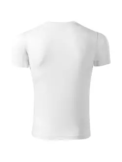 PICCOLIO PIXEL Sport T-Shirt, Short Sleeve, Men's, White, 100% Polyester P810012