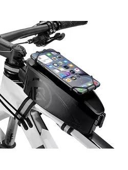 Rockbros Bicycle Top Tube Bag with Phone Holder, black 30120018001