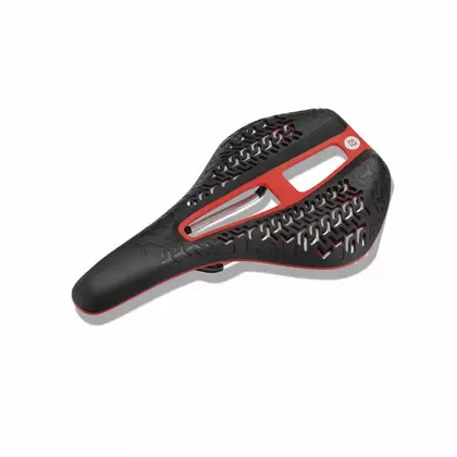 Rockbros Ventilated MTB Bike Saddle, Black-Red LF0144 38210008002