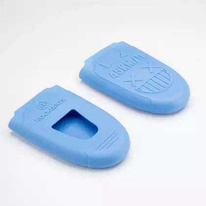 Rockbros silicone, waterproof protectors for the front of the bicycle shoe, blue 22220001001