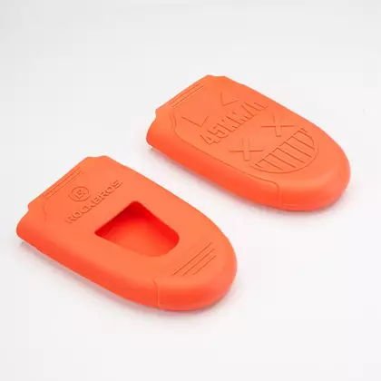 Rockbros silicone, waterproof protectors for the front of the bicycle shoe, orange 22220001003