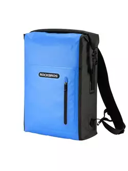 Rockbros waterproof backpack 25l, black-blue AS-032BL
