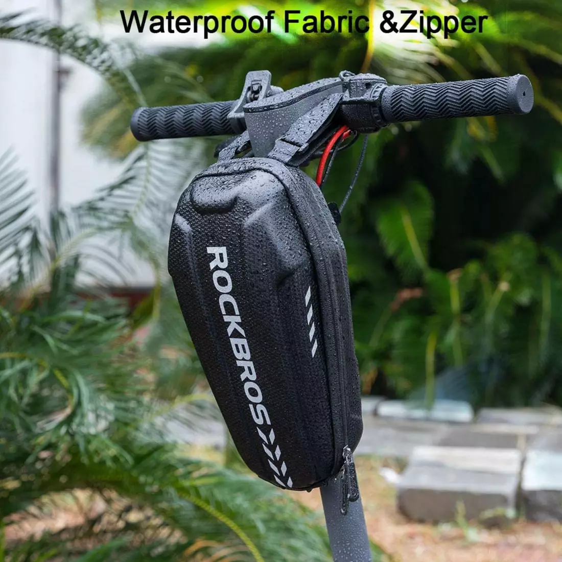 Rockbros waterproof bag for scooter handlebars HardShell,1,5 l black B62