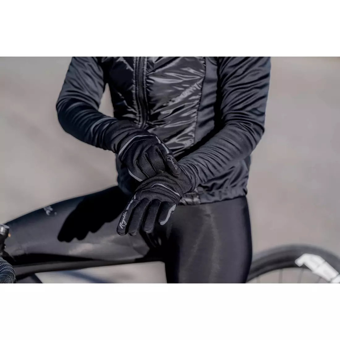 Rogelli APEX women's winter cycling gloves, black