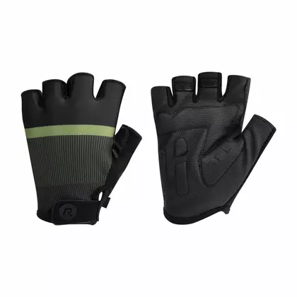 Rogelli HERO II cycling gloves black and green