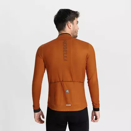 Rogelli ESSENTIAL cycling sweatshirt, copper