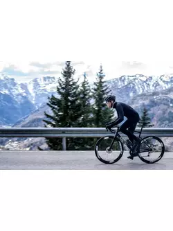 Rogelli cycling jacket, winter DISTANCE, black
