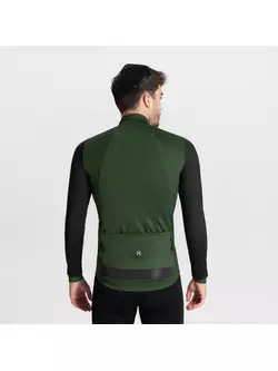 Rogelli cycling jacket, winter MONO green